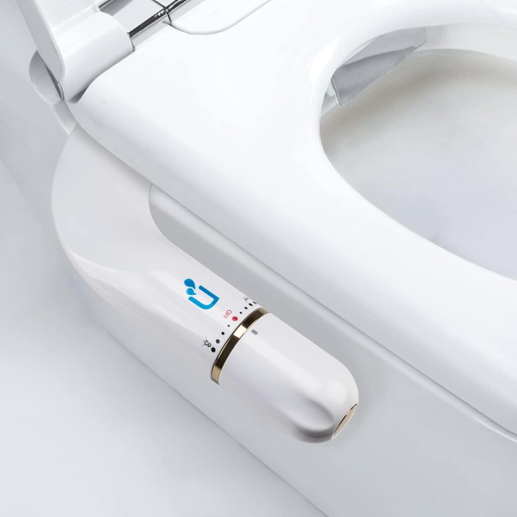 Bidet Attachment for Toilet, Bidet Attachment with Dual Nozzles, Non-Electric Dual Nozzle for Frontal  Rear Wash