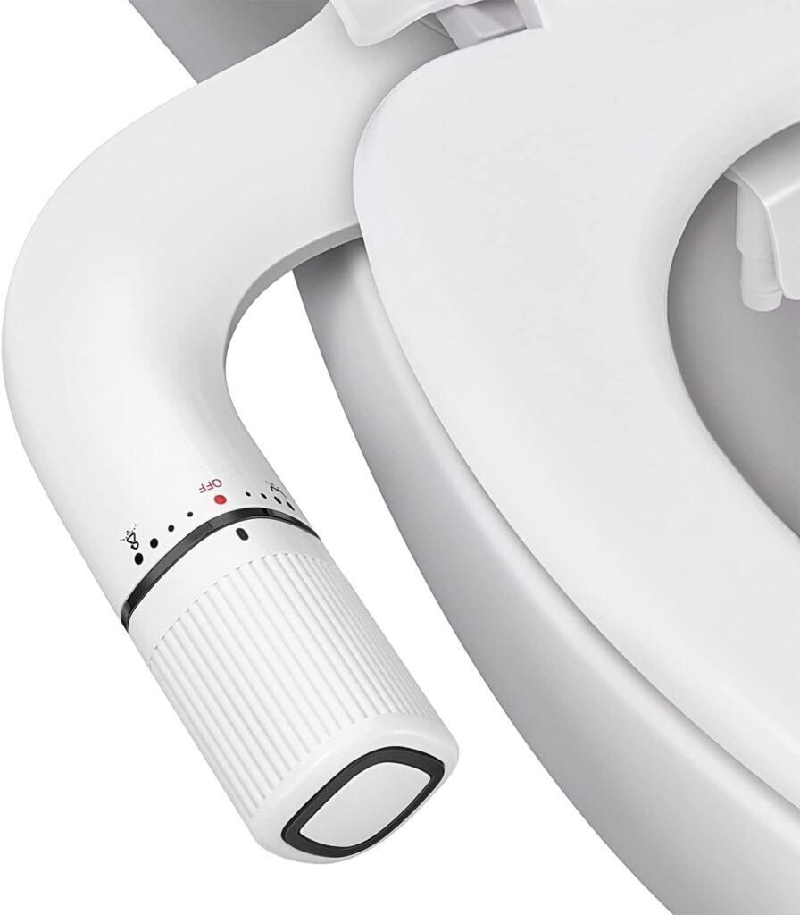 BIGCOW Bidet Attachment for Toilet, Ultra-Slim Dual Nozzle (Frontal  Rear Wash) Hygienic Toilet Bidet, Fresh Cold Water Pressure Adjustable Bidet Attachment with Stainless Steel Inlet