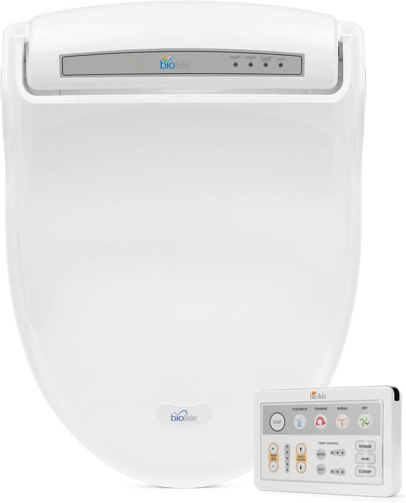 Bio Bidet by Bemis BB-1000W Supreme Warm Water Bidet Toilet Seat, Elongated, White