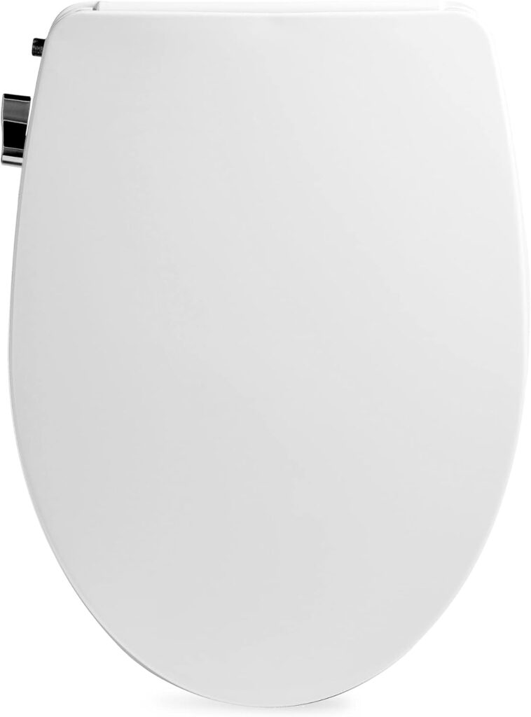 Bio Bidet Slim Zero Bidet Toilet Seat, Non-Electric, Easy Installation, Elongated, White