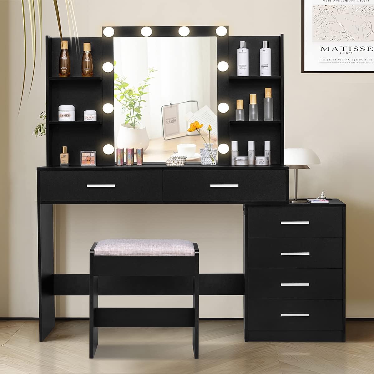 Comparing 5 Makeup Vanity Desks: Features, Drawers, and Lighting