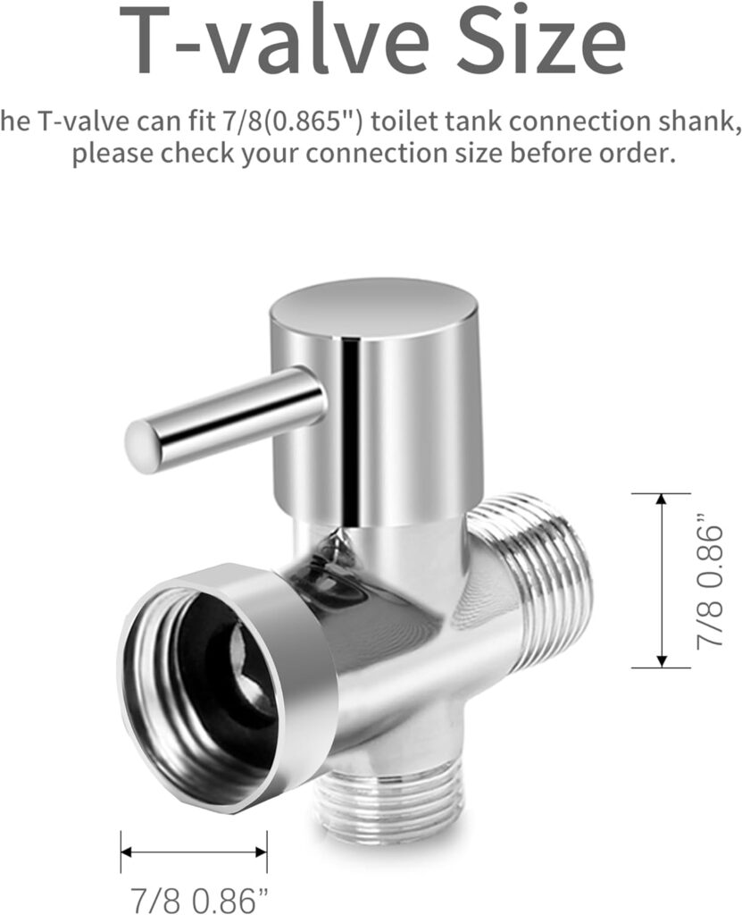 GloTika Handheld Bidet Sprayer for Toilet - Adjustable Water Pressure Control with Bidet Hose for Feminine and Baby Wash, Stainless Steel Brushed Nickel Cloth Diaper Bidet Toilet Sprayer