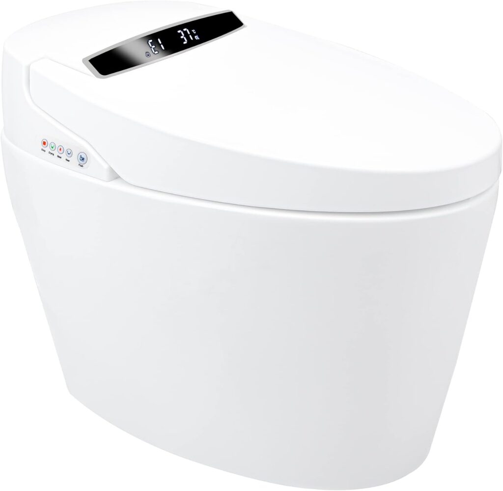 Intelligent Toilets,One-piece Toilets,Automatic Flip,Heating,Rinsing,Drying,Cleaning,Temperature Adjustable,Waterproof Protection.Easy Installation.