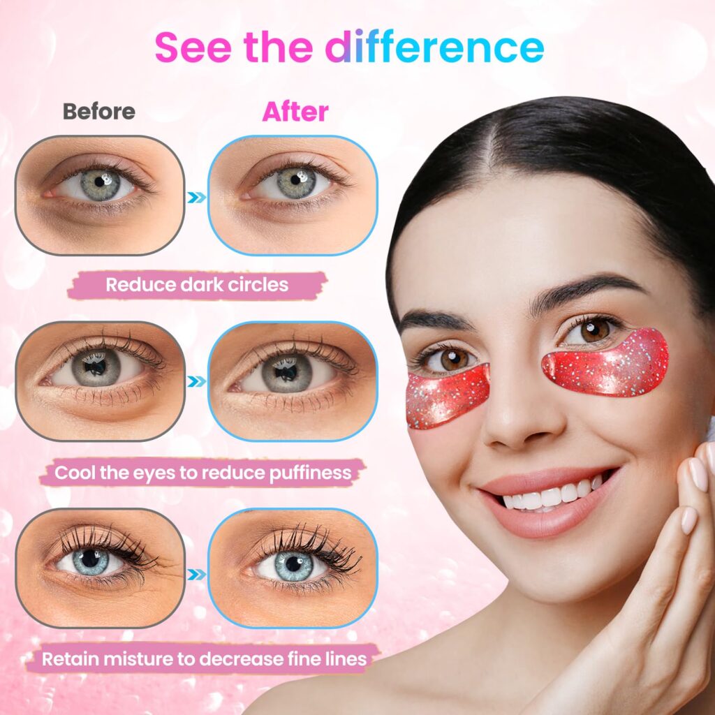 Onespring Upgrade Under Eye Patches  Retinol Collagen Eye Gel Pads, Reduce Wrinkles, Puffy Eyes, Eye Bags, Natural Collagen Eye Gels Pads for Refreshing, Revitalizing