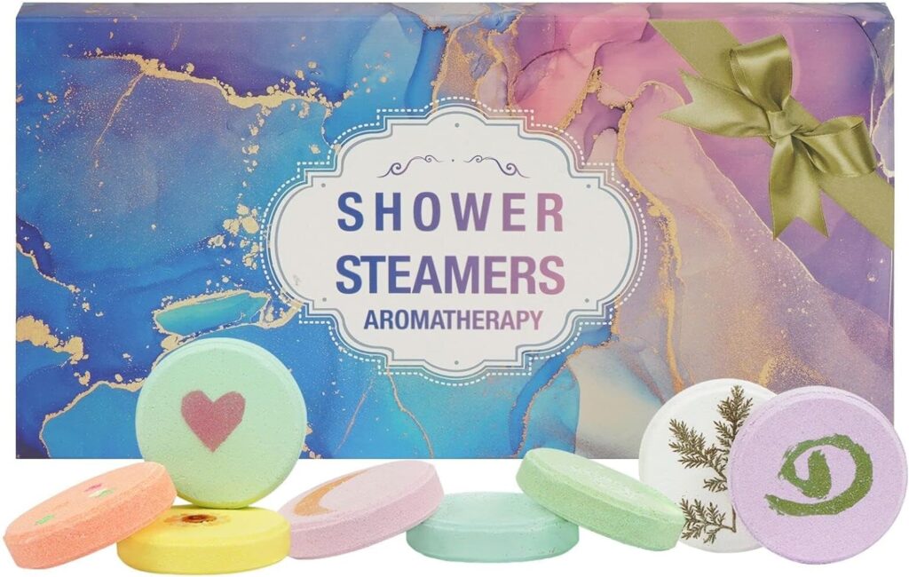 Totexil 8 Pack Shower Steamers Aromatherapy, Shower Bombs for Women with Essential Oil for SPA Relaxation, Stress Relief Self Care Shower Tablets, Christmas Birthday Valentines Gifts Set for Women Men