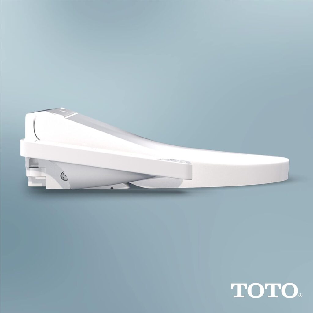 TOTO WASHLET KC2 Electronic Bidet Toilet Seat with Heated Seat and SoftClose Lid, Elongated, Cotton White - SW3024#01, KC2Elongated